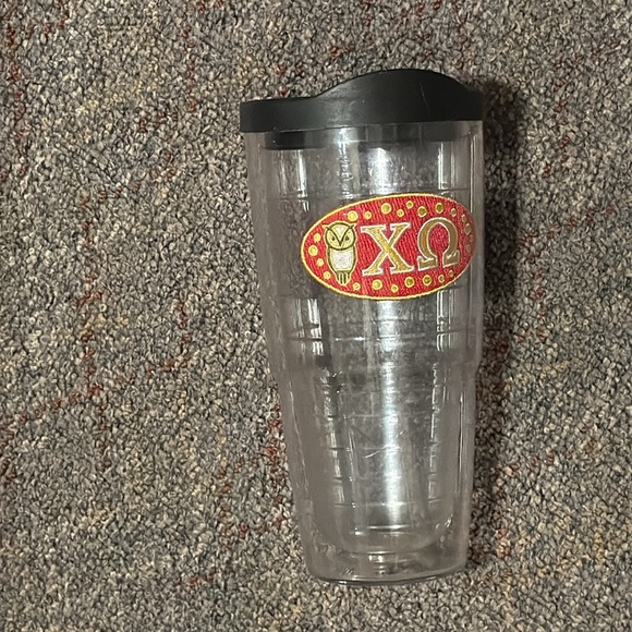 Chi Omega Chi O College Sorority Cold Tervis Tumbler w Lid Large 16 oz. Cup🦉 - Picture 1 of 7
